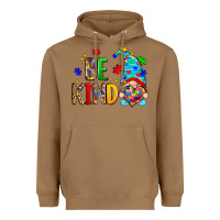 Toasted Coconut be kind autism gnome Heavyweight Hoodie - Zillion Design Studio