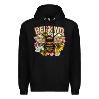 Black bee kind Premium Hoodie - NancyCooperArtShop