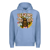 Colony Blue bee kind Premium Hoodie - NancyCooperArtShop