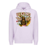 Lilac bee kind Premium Hoodie - NancyCooperArtShop