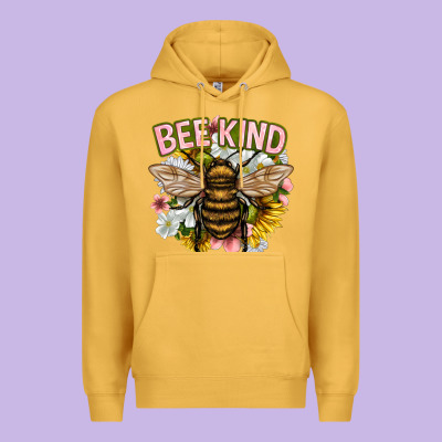 Bee Kind Premium Hoodie Designed By Nancycooperartshop