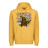 Mustard bee kind Premium Hoodie - NancyCooperArtShop