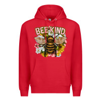 Red bee kind Premium Hoodie - NancyCooperArtShop