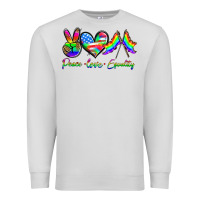Dove Grey peace love equality Premium Sweatshirt - HRA Design Shop