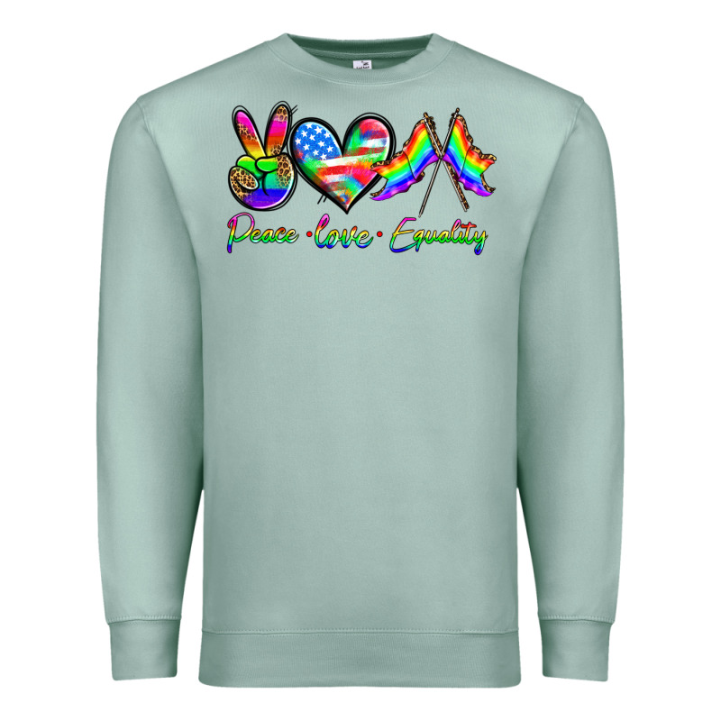 Peace Love Equality Premium Sweatshirt by HRA Design Shop | Teevron