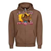 Chestnut western long live cowgirls Zipper Hoodie - texasbilliewilder