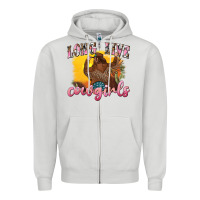 Dove Grey western long live cowgirls Zipper Hoodie - texasbilliewilder