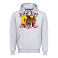 Heather Grey western long live cowgirls Zipper Hoodie - texasbilliewilder
