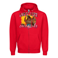 Red western long live cowgirls Zipper Hoodie - texasbilliewilder