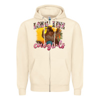 Sandshell western long live cowgirls Zipper Hoodie - texasbilliewilder