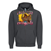Smoke western long live cowgirls Zipper Hoodie - texasbilliewilder
