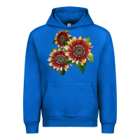 Cobalt Florenza Sunflower Urban Hoodie - LillyAllenDesigns