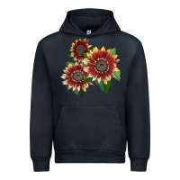 Navy Florenza Sunflower Urban Hoodie - LillyAllenDesigns