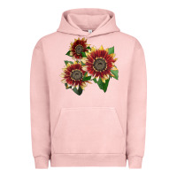 Pigment Salmon Florenza Sunflower Urban Hoodie - LillyAllenDesigns