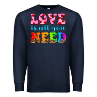 Navy love is all you need Premium Sweatshirt - HRA Design Shop