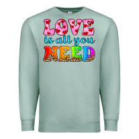 Seafoam love is all you need Premium Sweatshirt - HRA Design Shop