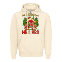 Sandshell our first christmas as mr and mrs Zipper Hoodie - Zillion Design Studio