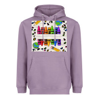 Lavender Personalized Crayons Heavyweight Hoodie - texasbilliewilder
