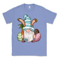Colony Blue Easter Bunny Gnomes with Egg and Carrot Classic Tee - RanaPortraitStore