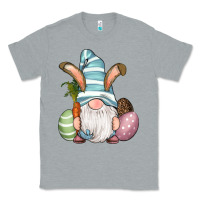 Heather Grey Easter Bunny Gnomes with Egg and Carrot Classic Tee - RanaPortraitStore