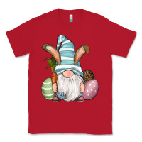 Red Easter Bunny Gnomes with Egg and Carrot Classic Tee - RanaPortraitStore