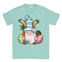 Seafoam Easter Bunny Gnomes with Egg and Carrot Classic Tee - RanaPortraitStore