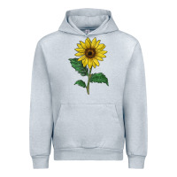 Heather Grey Sunray yellow sunflower Urban Hoodie - LillyAllenDesigns