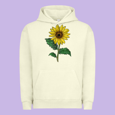 Sunray Yellow Sunflower Urban Hoodie Designed By Lillyallendesigns