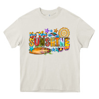 Cream be the sunshine Heavy Core Tee - CowhideDigitalArt