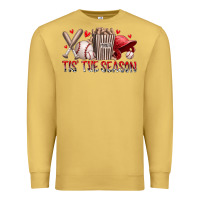 Antique Gold tis the season baseball Premium Sweatshirt - RacoonDesign