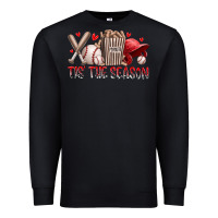 Black tis the season baseball Premium Sweatshirt - RacoonDesign