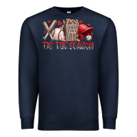 Navy tis the season baseball Premium Sweatshirt - RacoonDesign