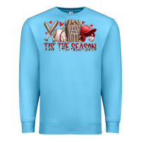 Ocean Blue tis the season baseball Premium Sweatshirt - RacoonDesign