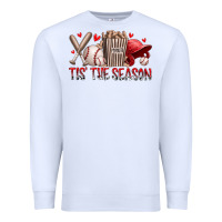 White tis the season baseball Premium Sweatshirt - RacoonDesign