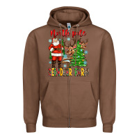 Chestnut north pole reindeer farm Zipper Hoodie - Zillion Design Studio