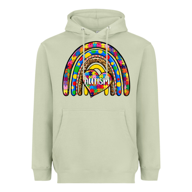 Autism Rainbow Heavyweight Hoodie by Zillion Design Studio | Teevron