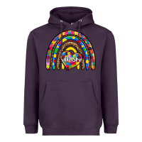 Plum autism rainbow Heavyweight Hoodie - Zillion Design Studio
