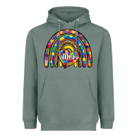 Sage autism rainbow Heavyweight Hoodie - Zillion Design Studio