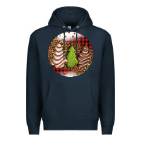 Navy Christmas tree cakes Christmas Premium Hoodie - Jasminsmagicworld