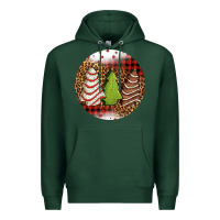 Sports Green Christmas tree cakes Christmas Premium Hoodie - Jasminsmagicworld