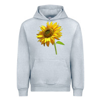 Heather Grey sunflower Urban Hoodie - LillyAllenDesigns