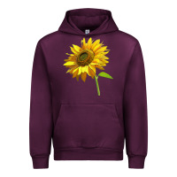 Mauve Wine sunflower Urban Hoodie - LillyAllenDesigns