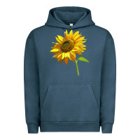 Pigment Midnight Navy sunflower Urban Hoodie - LillyAllenDesigns
