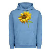 Pigment Pebble Blue sunflower Urban Hoodie - LillyAllenDesigns