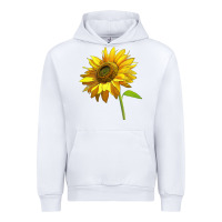 White sunflower Urban Hoodie - LillyAllenDesigns