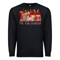 Black tis the season Premium Sweatshirt - RacoonDesign