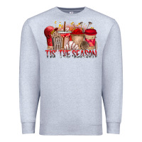 Heather Grey tis the season Premium Sweatshirt - RacoonDesign