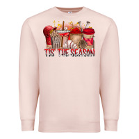 Pale Pink tis the season Premium Sweatshirt - RacoonDesign