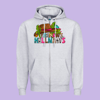 Zipper Hoodie yeehaws and hellnaws