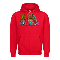 Red yeehaws and hellnaws Zipper Hoodie - texasbilliewilder